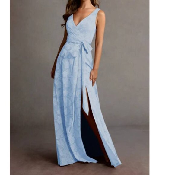 Women's Stand Out Formal Maxi Dress Marnie Cocktail Evening Blue Size 6 $149 - Picture 7 of 7